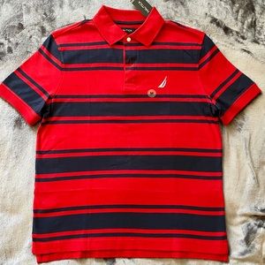 NWT Men’s striped Nautica polo, Size M
